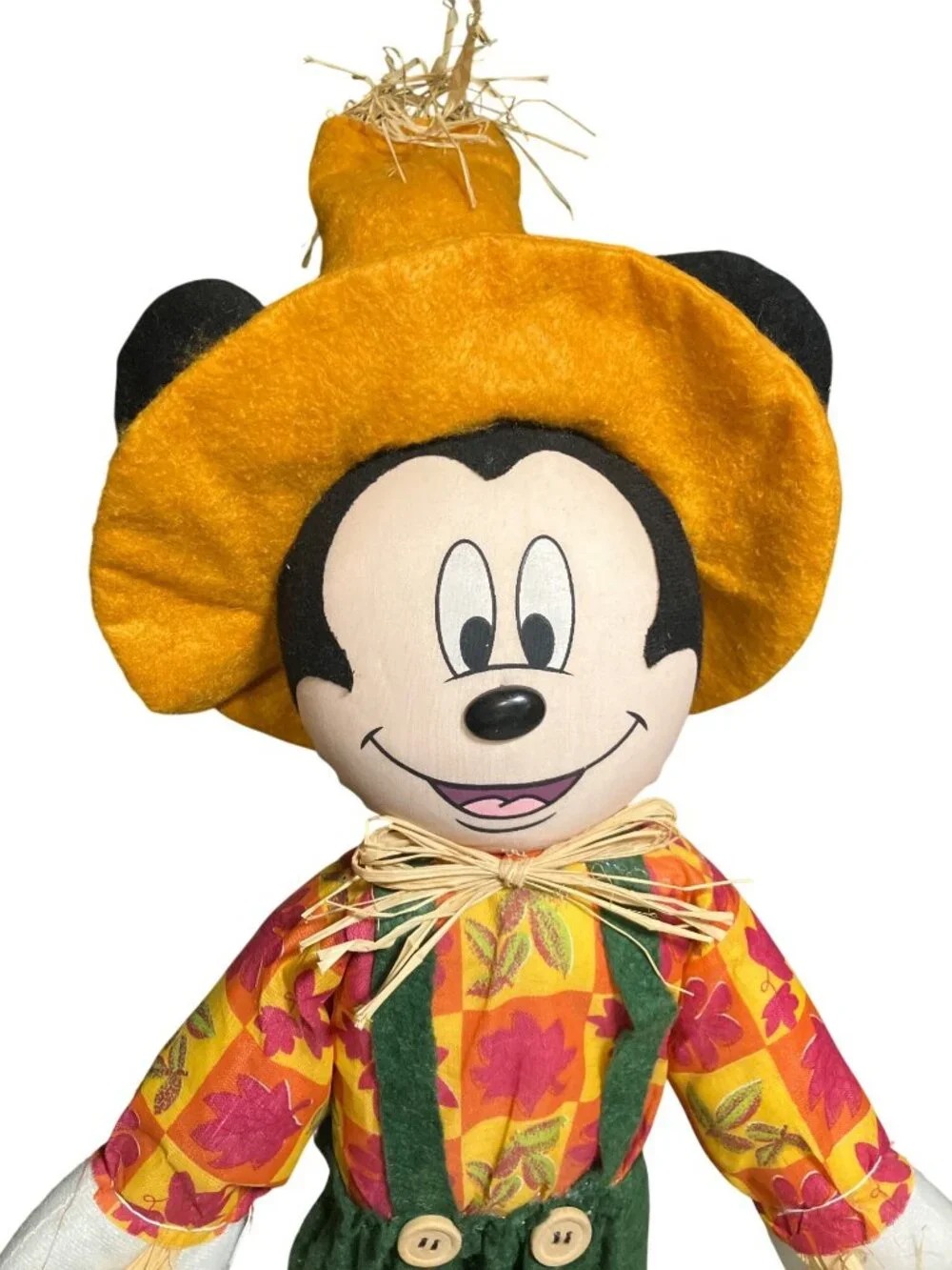 Mickey Mouse Scarecrow Fall Harvest Plush Decoration 18